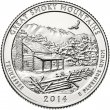 2014 Great Smoky Mountains Proof Quarter Coin - Gem Proof