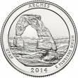 2014 Arches Quarter Coin - P or D Mint - BU