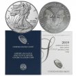 2019-W 1 oz Burnished American Silver Eagle Coin - Gem BU (w/ Box & COA)