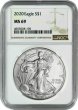 2020 1 oz American Silver Eagle Coin - NGC MS-69