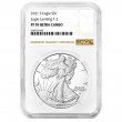 2021-S 1 oz Proof American Silver Eagle Coin - Type 2 - NGC PF-70 Ultra Cameo Brown Label