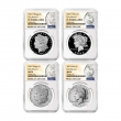 2023 Proof & Mint State Morgan and Peace Silver Dollar 4 Pc Set - NGC MS/PF-70 Early Releases - Morgan and Peace Dollar Label - SPECIAL COMBO SET
