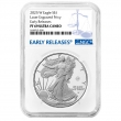 2025-W 1 oz Proof American Silver Eagle Coin - Laser Engraved with Laser Privy - NGC PF-69 Ultra Cameo Early Releases