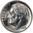 1962 Roosevelt Silver Dime Coin - Choice BU