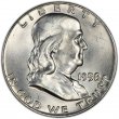 1958-D Franklin Silver Half Dollar Coin - Choice BU