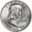 1959 Franklin Silver Half Dollar Coin - Choice BU