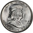 1951 Franklin Silver Half Dollar Coin - Choice BU