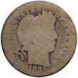 1892-1916 50-Coin 90% Silver Barber Dime Roll - Avg. Circ.