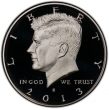 2013-S Kennedy Proof Half Dollar Coin - Choice PF