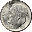 1953 Roosevelt Silver Dime Coin - Choice BU