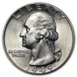 1949-D Washington Silver Quarter Coin - Choice BU