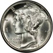 1945 Mercury Silver Dime Coin - Choice BU