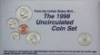 1998 U.S. Mint Coin Set - At Wholesale Bid!