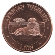 1 oz Copper Round - African Wildlife Series - Lion Design