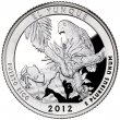 2012 El Yunque Silver Proof Quarter Coin - Gem Proof