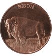 1 oz Copper Round - Bison Design