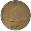 1857 Flying Eagle Cent Coin - Fine