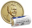 2020 25-Coin George H.W. Bush Presidential Dollar Mint Wrapped Rolls - P or D Mint - BU