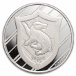 Harry Potter 1 oz Silver Houses: Hufflepuff - Gem BU