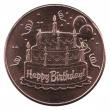 1 oz Copper Round - Happy Birthday Design