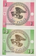 Vintage 1993 Kyrgyzstani Tyiyn Banknotes - 1 and 10 Tyiyn - Crisp Uncirculated