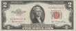 1953 $2.00 U.S. Note - Red Seal - About Uncirculated
