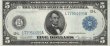 1914 $5.00 Federal Reserve Note - Large Type - Crisp Uncirculated