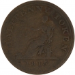 1815 Lower Canada Half Penny Token - Fine Condition