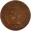 1904 Indian Head Cent Coin - Near Uncirculated Details - Old Cleaning