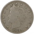 1899 Liberty Head V Nickel Coin - Fine