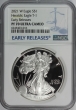 2021-W 1 oz Proof American Silver Eagle Coin - Type I - NGC PF-70 Ultra Cameo Early Releases