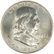 1948-D Franklin Silver Half Dollar Coin - BU