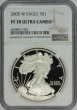 2005-W 1 oz American Proof Silver Eagle Coin - NGC PF-70 Ultra Cameo
