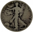 1921-D Walking Liberty Silver Half Dollar Coin - Key Date - Very Good +