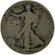 1919-D Walking Liberty Silver Half Dollar Coin - Good
