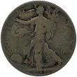 1923-S Walking Liberty Silver Half Dollar Coin - Fine