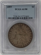 1899 Morgan Silver Dollar Coin PCGS AU-50 - Sharp and Naturally Toned