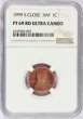 1999-S Lincoln Memorial Cent Coin - NGC PF-69 RD Ultra Cameo - Close "AM"