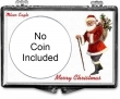 Snaplock Silver Eagle Holder - Santa Claus Christmas Design - No Coin Included