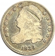 1836 Capped Bust Silver Dime Coin - Very Fine