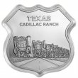 1 oz Silver - Icons of Route 66 Shield Series - Texas Cadillac Ranch