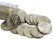 1940-1945 25-Coin 90% Silver Mercury Dime 1/2 Roll - Mixed Dates - AU/BU