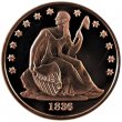 1 oz Copper Round - 1836 Seated Dollar Design