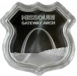 1 oz Silver - Icons of Route 66 Shield Series - Missouri Gateway Arch