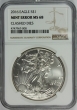 2016 American Silver Eagle - Rare Clashed Dies - NGC MS-68
