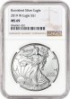 2019-W 1 oz Burnished American Silver Eagle Coin - NGC MS-69