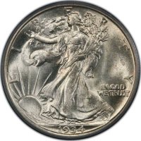 1934 Walking Liberty Silver Half Dollar Coin - BU