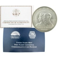 2003 First Flight Commemorative Silver Dollar Coin (UNC)