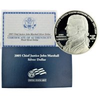 2005 Chief Justice John Marshall Silver Dollar (Proof)