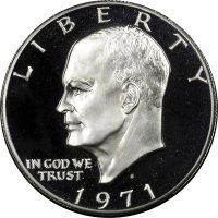 1971-S Eisenhower 40% Silver Dollar Coin - Proof